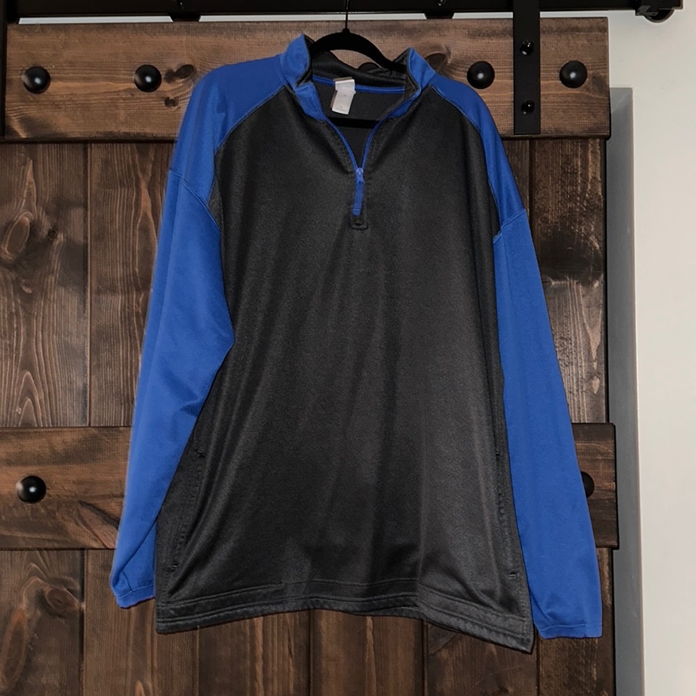 Badger Sport Royal and Gray quarter zip